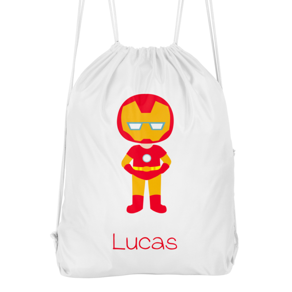 Mochila cuerdas personalizada Superhéroe - Imagen 4