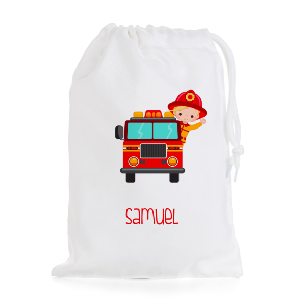 BOLSA DE MERIENDA PERSONALIZADA BOMBERO - Imagen 2