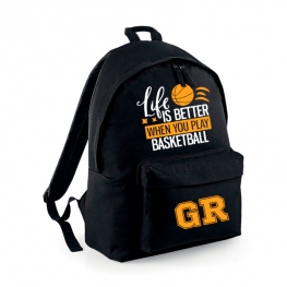 MOCHILA PERSONALIZADA CLÁSICA - LIFE IS BETTER BASKET