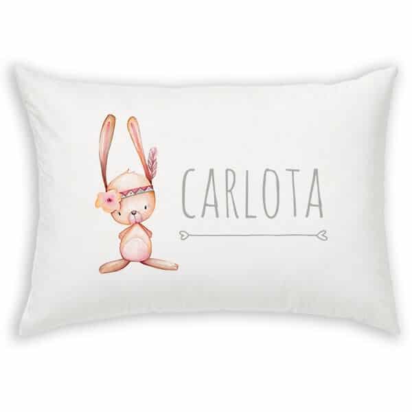 Almohada personalizada Conejita pluma nombre - Imagen 2