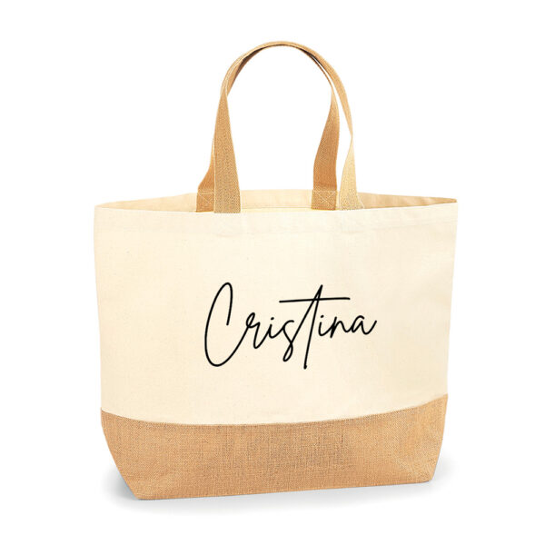 Bolsa personalizada Santorini Nombre o iniciales