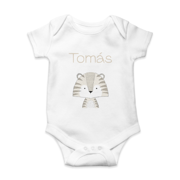 Body bebé personalizado Tigre rayitas