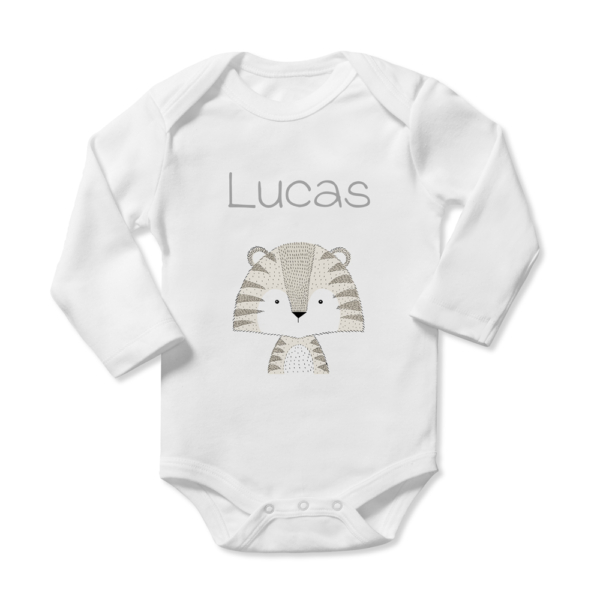 Body bebé personalizado Tigre rayitas - Imagen 4