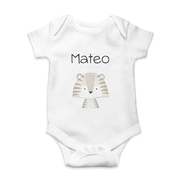 Body bebé personalizado Tigre rayitas - Imagen 3