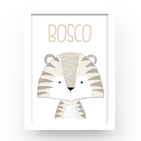 Cuadro personalizado Tigre rayitas - Imagen 3