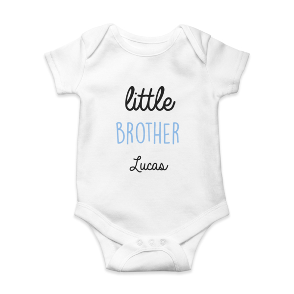 Body bebé personalizado Little caligrafía - Imagen 3