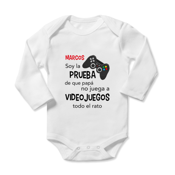 Body bebé personalizado Videojuegos - Imagen 2
