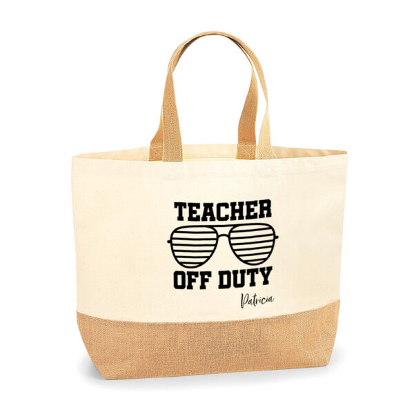 Bolsa personalizada Santorini Teacher off duty