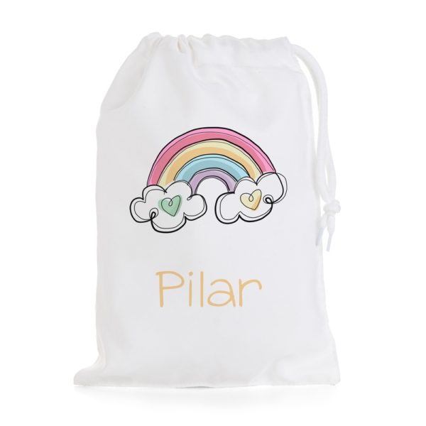 BOLSA DE MERIENDA ARCOÍRIS CORAZÓN - Imagen 5