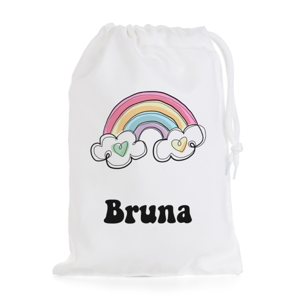 BOLSA DE MERIENDA ARCOÍRIS CORAZÓN - Imagen 3