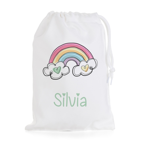BOLSA DE MERIENDA ARCOÍRIS CORAZÓN - Imagen 2