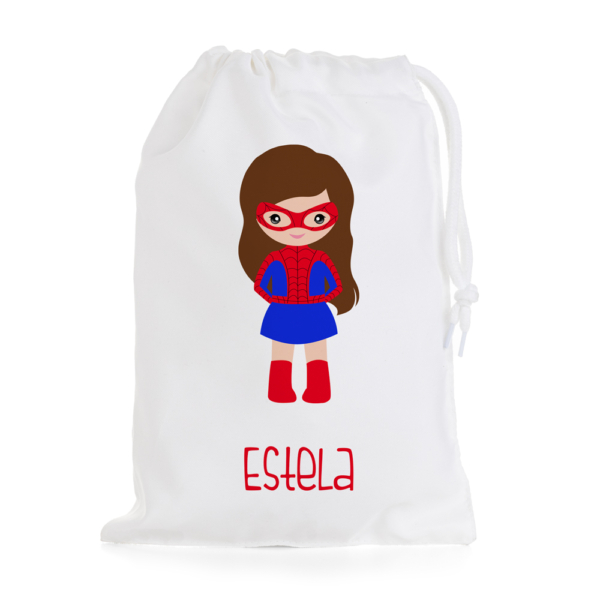 BOLSA DE MERIENDA PERSONALIZADA SUPERHEROÍNA - Imagen 3