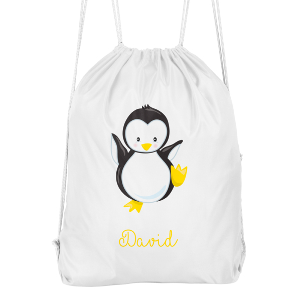 Mochila cuerdas personalizada Pingüino - Imagen 2