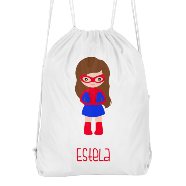 Mochila cuerdas personalizada Superheroína - Imagen 4