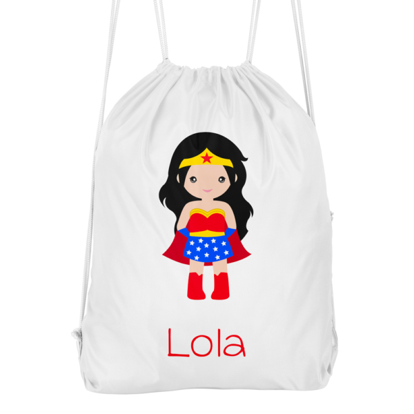 Mochila cuerdas personalizada Superheroína - Imagen 5