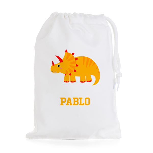 BOLSA DE MERIENDA PERSONALIZADA DINOSAURIO - Imagen 2