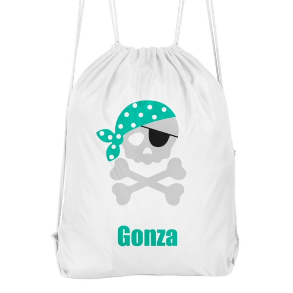 Mochila cuerdas personalizada Calavera pañuelo - Imagen 5