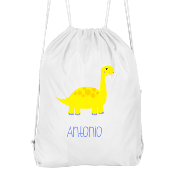 MOCHILA CUERDAS PERSONALIZADA DINOSAURIOS