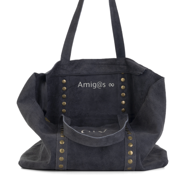 BOLSO PIEL PERSONALIZADO AMAK TACHUELAS - Imagen 6