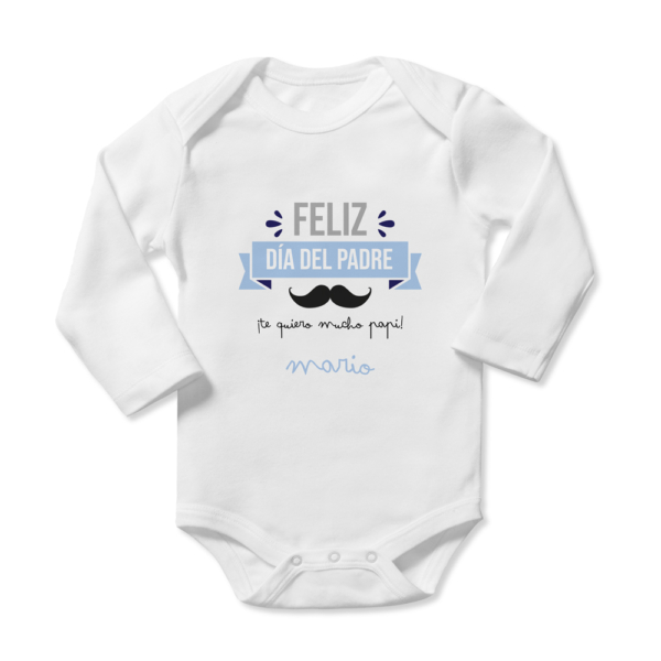 Body bebé personalizado Feliz día del Padre - Imagen 4