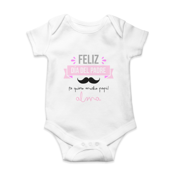 Body bebé personalizado Feliz día del Padre - Imagen 2