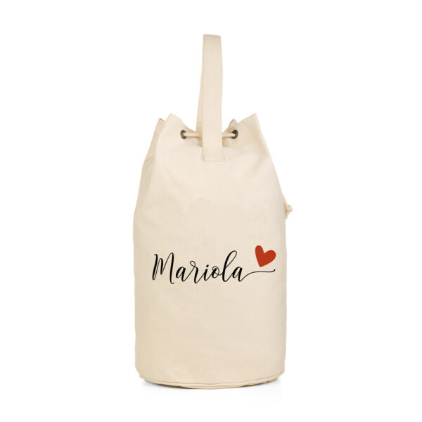 BOLSA PERSONALIZADA OCÉANO NOMBRE CORAZÓN - Imagen 2
