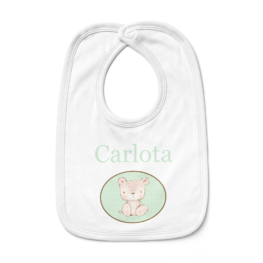 BABERO BEBÉ PERSONALIZADO OSITO TOPITOS MINT