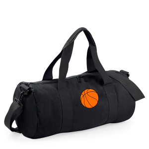 PELOTA EN LA PARTE DELANTERA DE LA BOLSA Y NOMBRE EN LA PARTE DE ATRÁS