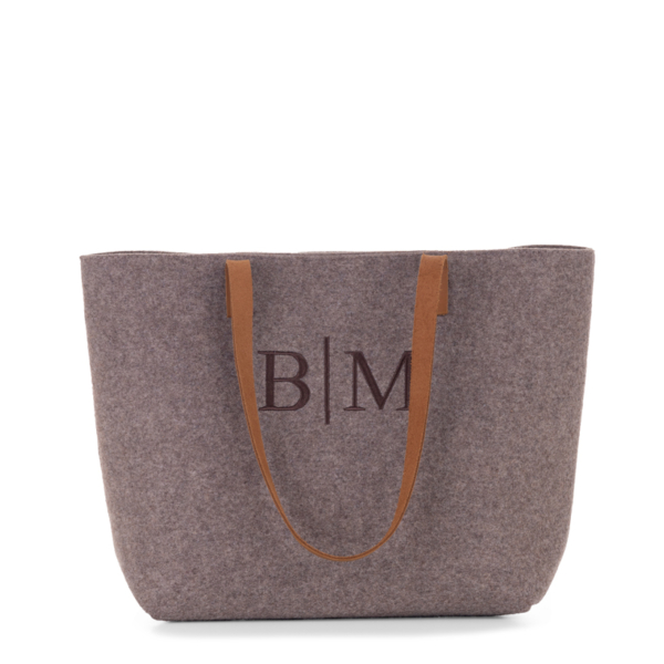 Bolso fieltro y piel personalizado Oslo - Imagen 4
