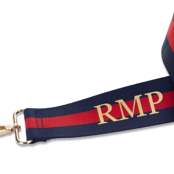 CINTA PARA BOLSO O MÓVIL PERSONALIZADA RAYAS AZUL MARINO ROJO - Imagen 5