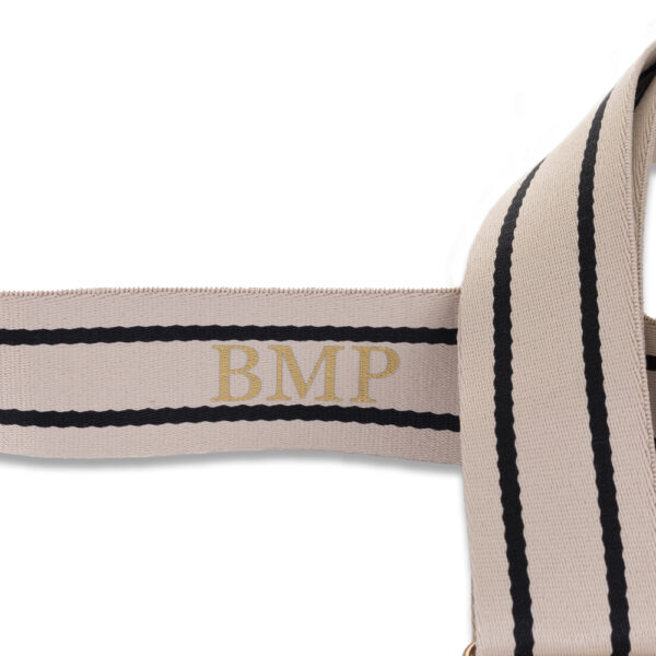 CINTA PARA BOLSO O MÓVIL PERSONALIZADA RAYAS BEIGE - Imagen 2