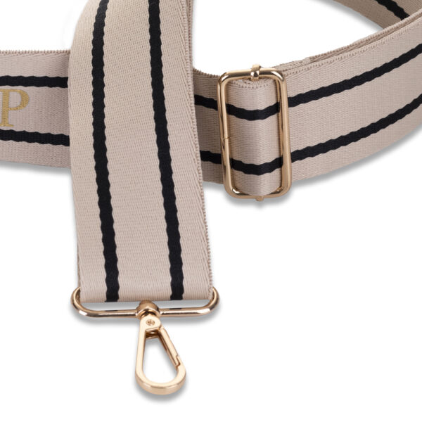 CINTA PARA BOLSO O MÓVIL PERSONALIZADA RAYAS BEIGE - Imagen 3
