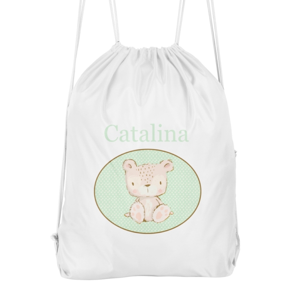 Mochila cuerdas personalizada Osito topitos