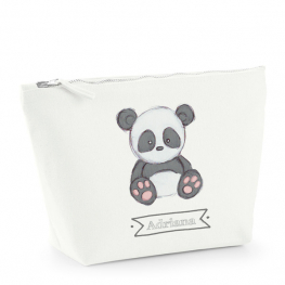 Neceser algodón personalizado Panda sketch