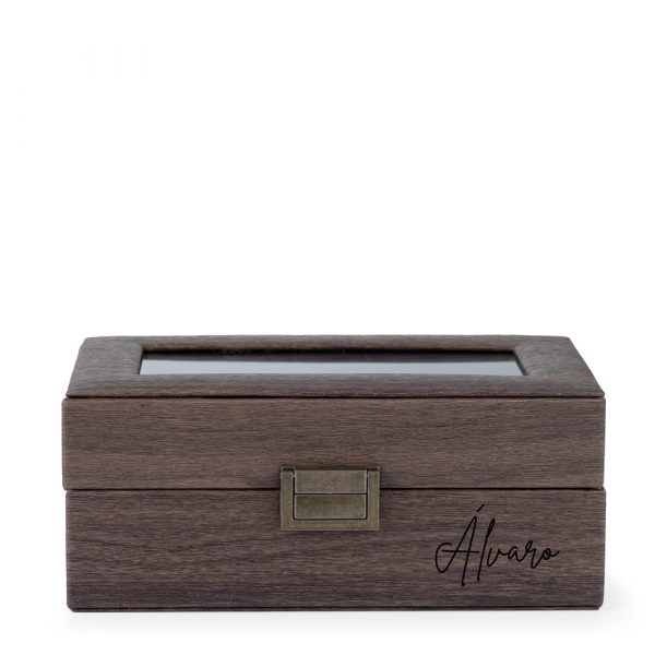Caja para 3 relojes personalizada Oxford