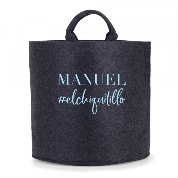 CESTO FIELTRO PERSONALIZADO HASHTAG - Imagen 2