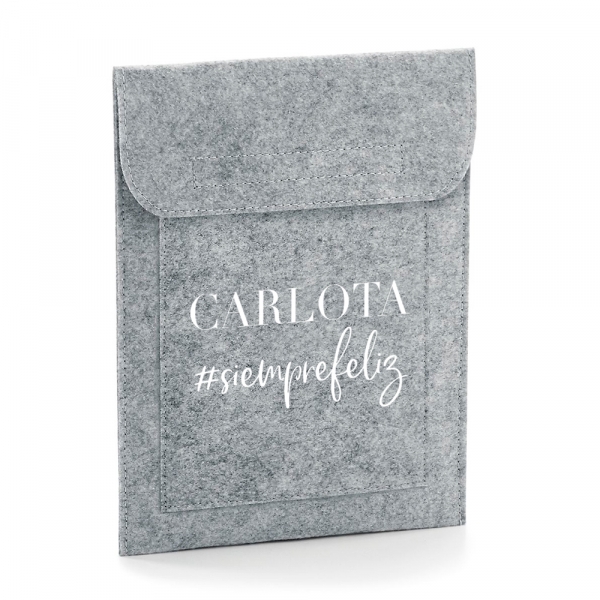FUNDA TABLET PERSONALIZADA FIELTRO HASHTAG - Imagen 2