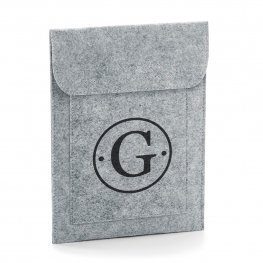 FUNDA TABLET PERSONALIZADA FIELTRO INICIAL CÍRCULO