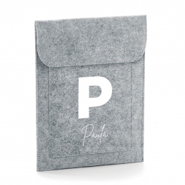 FUNDA TABLET PERSONALIZADA FIELTRO INICIAL FIRMA
