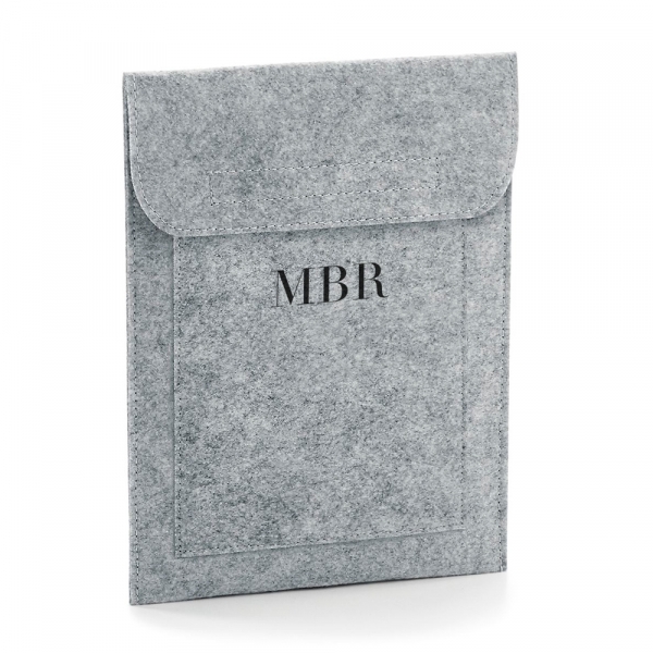 FUNDA TABLET PERSONALIZADA FIELTRO NOMBRE O INICIALES - Imagen 2
