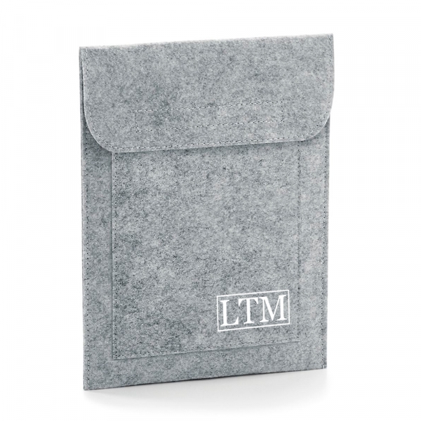 FUNDA TABLET PERSONALIZADA FIELTRO INICIALES RECTÁNGULO - Imagen 2