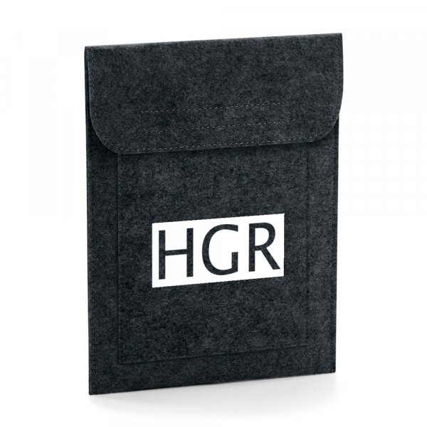 FUNDA TABLET PERSONALIZADA FIELTRO ETIQUETA
