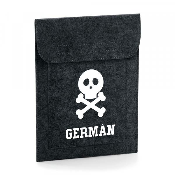 FUNDA TABLET PERSONALIZADA FIELTRO CALAVERA - Imagen 2
