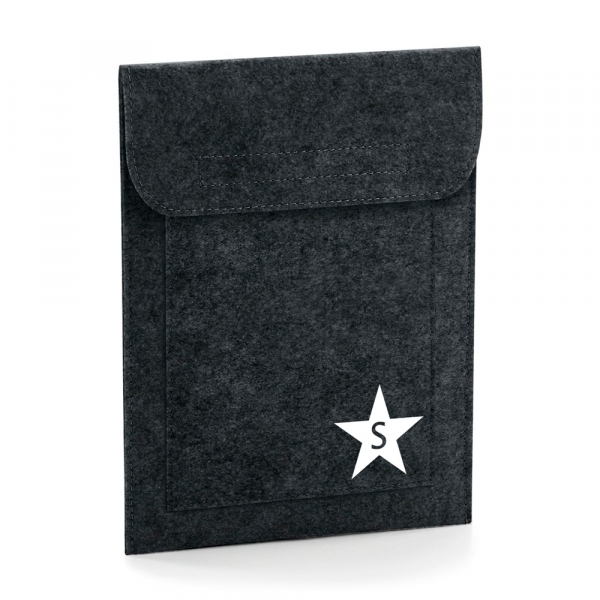 FUNDA TABLET PERSONALIZADA FIELTRO INICIAL ESTRELLA