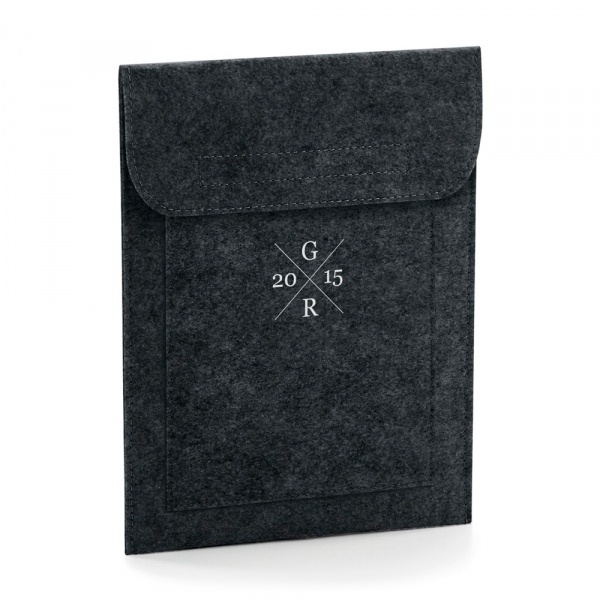 FUNDA TABLET PERSONALIZADA FIELTRO INICIALES CRUZ - Imagen 2