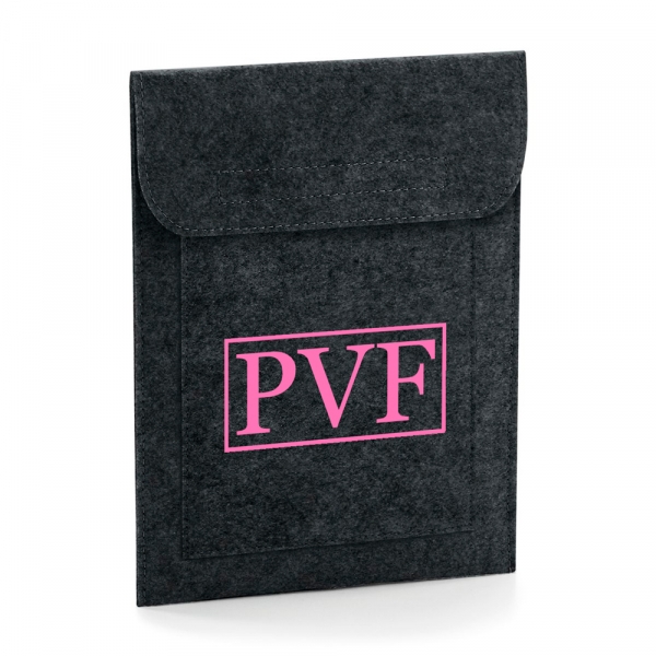 FUNDA TABLET PERSONALIZADA FIELTRO INICIALES RECTÁNGULO