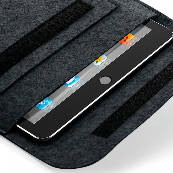 FUNDA TABLET PERSONALIZADA FIELTRO TRÍPTICO DOBLE CÍRCULO - Imagen 3