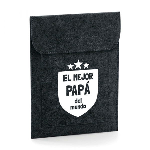 FUNDA TABLET PERSONALIZADA FIELTRO ESCUDO MEJOR DEL MUNDO - Imagen 2