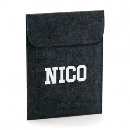 FUNDA TABLET PERSONALIZADA FIELTRO NOMBRE O INICIALES