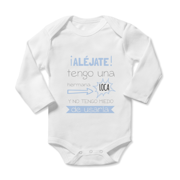 Body bebé personalizado Aléjate - Imagen 5